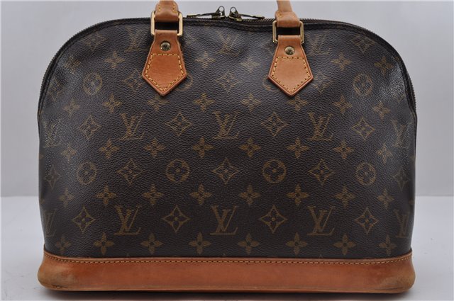 Authentic Louis Vuitton Monogram Alma Hand Bag Purse M51130 LV 3419D