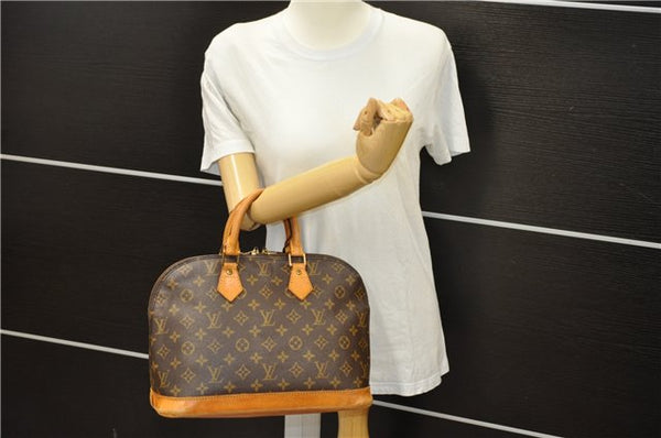 Authentic Louis Vuitton Monogram Alma Hand Bag Purse M51130 LV 3419D
