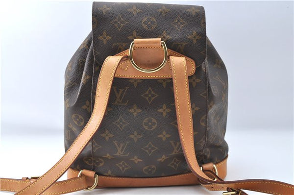 Authentic Louis Vuitton Monogram Montsouris MM Backpack M51136 LV 3421C