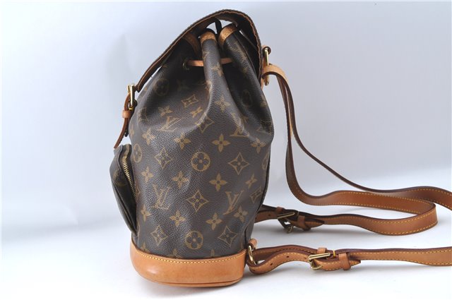 Authentic Louis Vuitton Monogram Montsouris MM Backpack M51136 LV 3421C
