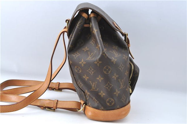 Authentic Louis Vuitton Monogram Montsouris MM Backpack M51136 LV 3421C