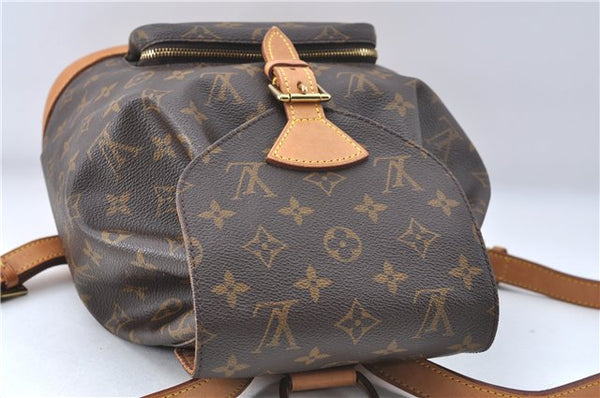 Authentic Louis Vuitton Monogram Montsouris MM Backpack M51136 LV 3421C