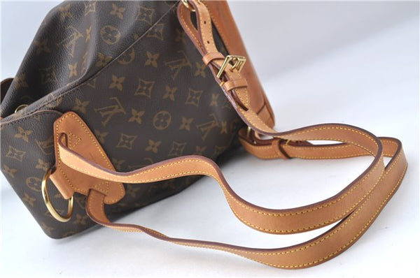Authentic Louis Vuitton Monogram Montsouris MM Backpack M51136 LV 3421C