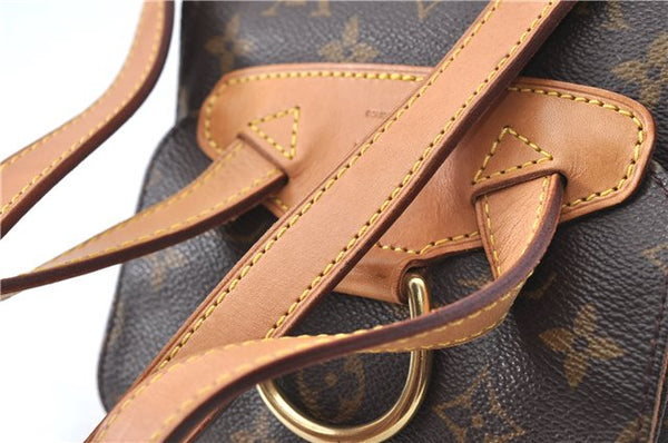 Authentic Louis Vuitton Monogram Montsouris MM Backpack M51136 LV 3421C