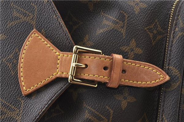 Authentic Louis Vuitton Monogram Montsouris MM Backpack M51136 LV 3421C