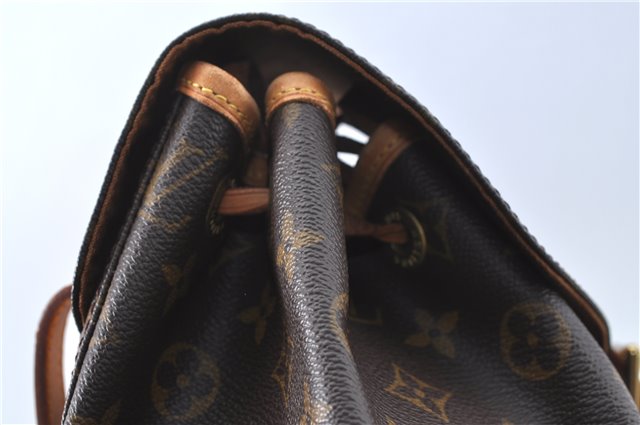 Authentic Louis Vuitton Monogram Montsouris MM Backpack M51136 LV 3421C