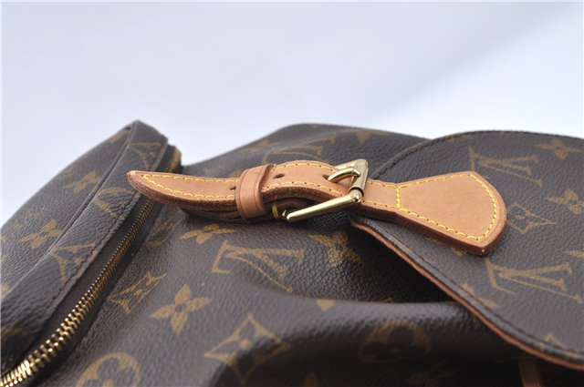 Authentic Louis Vuitton Monogram Montsouris MM Backpack M51136 LV 3421C