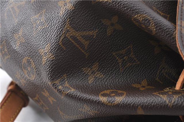 Authentic Louis Vuitton Monogram Montsouris MM Backpack M51136 LV 3421C