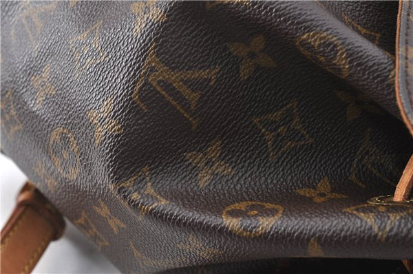 Authentic Louis Vuitton Monogram Montsouris MM Backpack M51136 LV 3421C