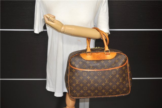 Authentic Louis Vuitton Monogram Deauville Hand Bag M47270 LV 3426D