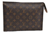 Auth Louis Vuitton Monogram Poche Toilette 26 Cosmetics Pouch Old Model LV 3427E