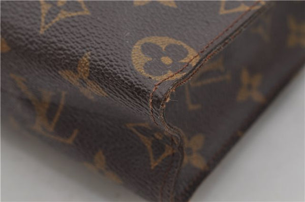 Auth Louis Vuitton Monogram Poche Toilette 26 Cosmetics Pouch Old Model LV 3427E