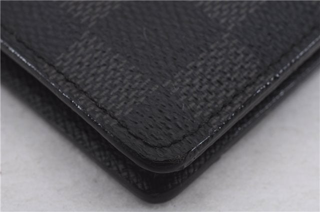 Auth Louis Vuitton Damier Graphite Portefeuille Brazza Wallet N62665 Box 3429D