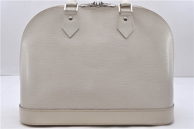 Authentic Louis Vuitton Epi Alma PM Hand Bag White M4030J LV 3433D