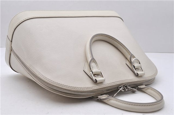Authentic Louis Vuitton Epi Alma PM Hand Bag White M4030J LV 3433D