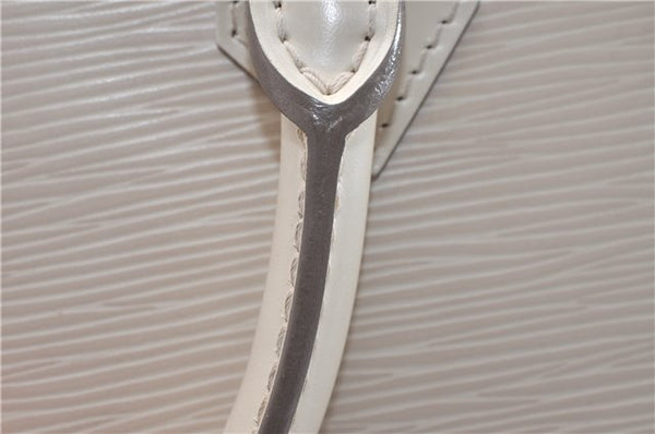 Authentic Louis Vuitton Epi Alma PM Hand Bag White M4030J LV 3433D