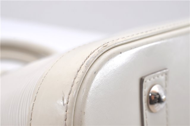 Authentic Louis Vuitton Epi Alma PM Hand Bag White M4030J LV 3433D