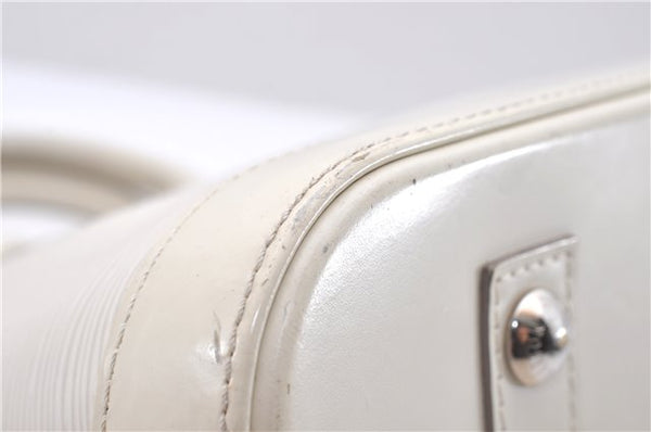 Authentic Louis Vuitton Epi Alma PM Hand Bag White M4030J LV 3433D