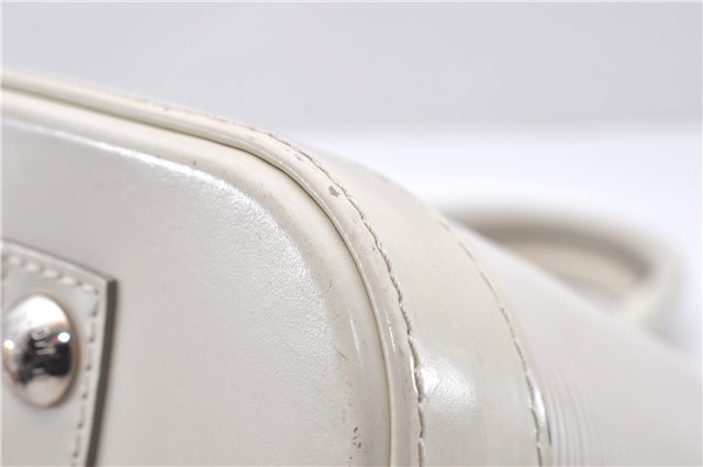 Authentic Louis Vuitton Epi Alma PM Hand Bag White M4030J LV 3433D