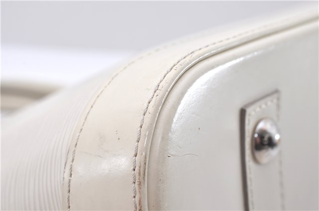 Authentic Louis Vuitton Epi Alma PM Hand Bag White M4030J LV 3433D