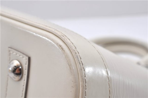 Authentic Louis Vuitton Epi Alma PM Hand Bag White M4030J LV 3433D