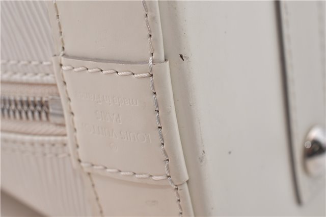Authentic Louis Vuitton Epi Alma PM Hand Bag White M4030J LV 3433D