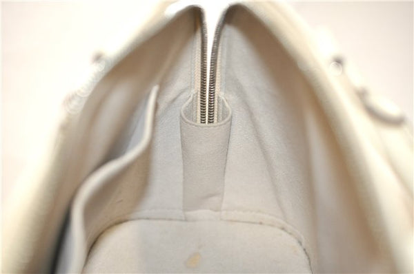 Authentic Louis Vuitton Epi Alma PM Hand Bag White M4030J LV 3433D