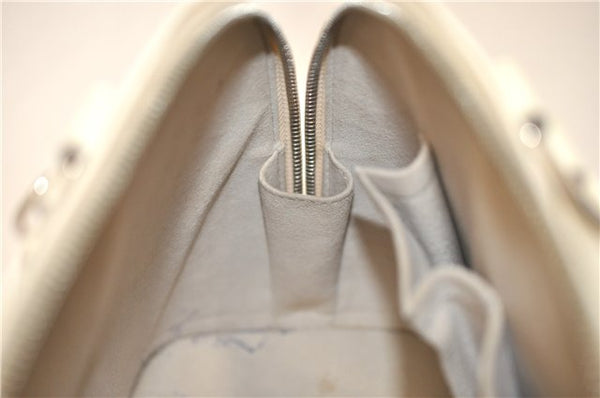 Authentic Louis Vuitton Epi Alma PM Hand Bag White M4030J LV 3433D