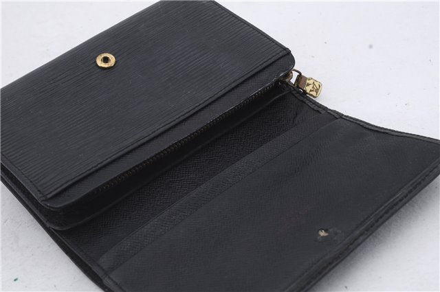 Authentic Louis Vuitton Epi Wallet Key Case Passport Case_5Set Black LV 3437D