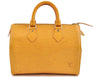 Authentic Louis Vuitton Epi Speedy 25 Hand Bag Yellow M43019 LV 3445D