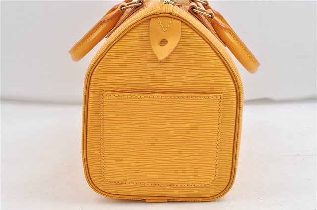 Authentic Louis Vuitton Epi Speedy 25 Hand Bag Yellow M43019 LV 3445D