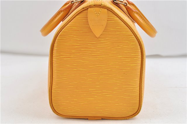 Authentic Louis Vuitton Epi Speedy 25 Hand Bag Yellow M43019 LV 3445D