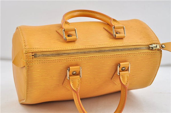 Authentic Louis Vuitton Epi Speedy 25 Hand Bag Yellow M43019 LV 3445D
