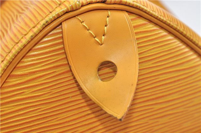 Authentic Louis Vuitton Epi Speedy 25 Hand Bag Yellow M43019 LV 3445D