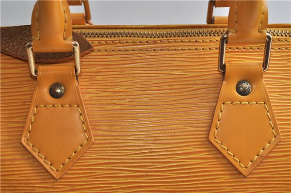 Authentic Louis Vuitton Epi Speedy 25 Hand Bag Yellow M43019 LV 3445D