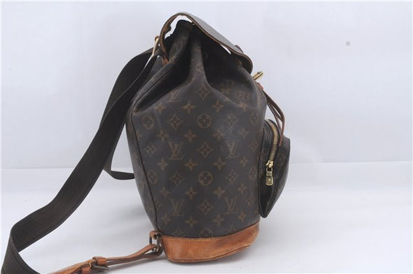 Authentic Louis Vuitton Monogram Montsouris GM Backpack M51135 LV 3446D