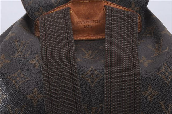 Authentic Louis Vuitton Monogram Montsouris GM Backpack M51135 LV 3446D