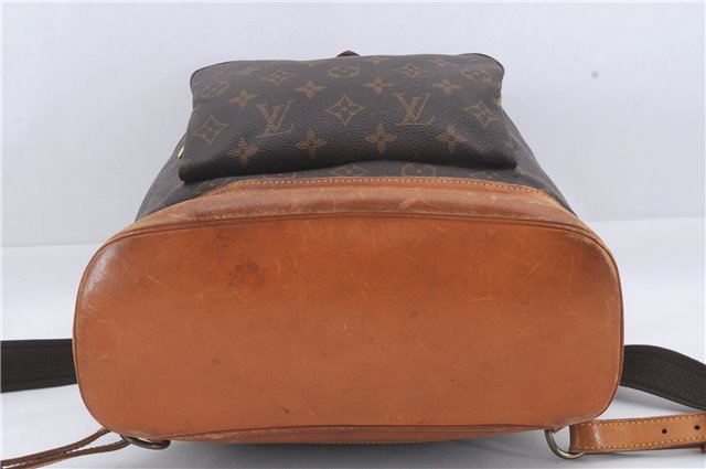 Authentic Louis Vuitton Monogram Montsouris GM Backpack M51135 LV 3446D
