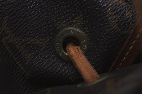 Authentic Louis Vuitton Monogram Montsouris GM Backpack M51135 LV 3446D
