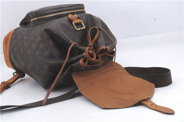 Authentic Louis Vuitton Monogram Montsouris GM Backpack M51135 LV 3446D
