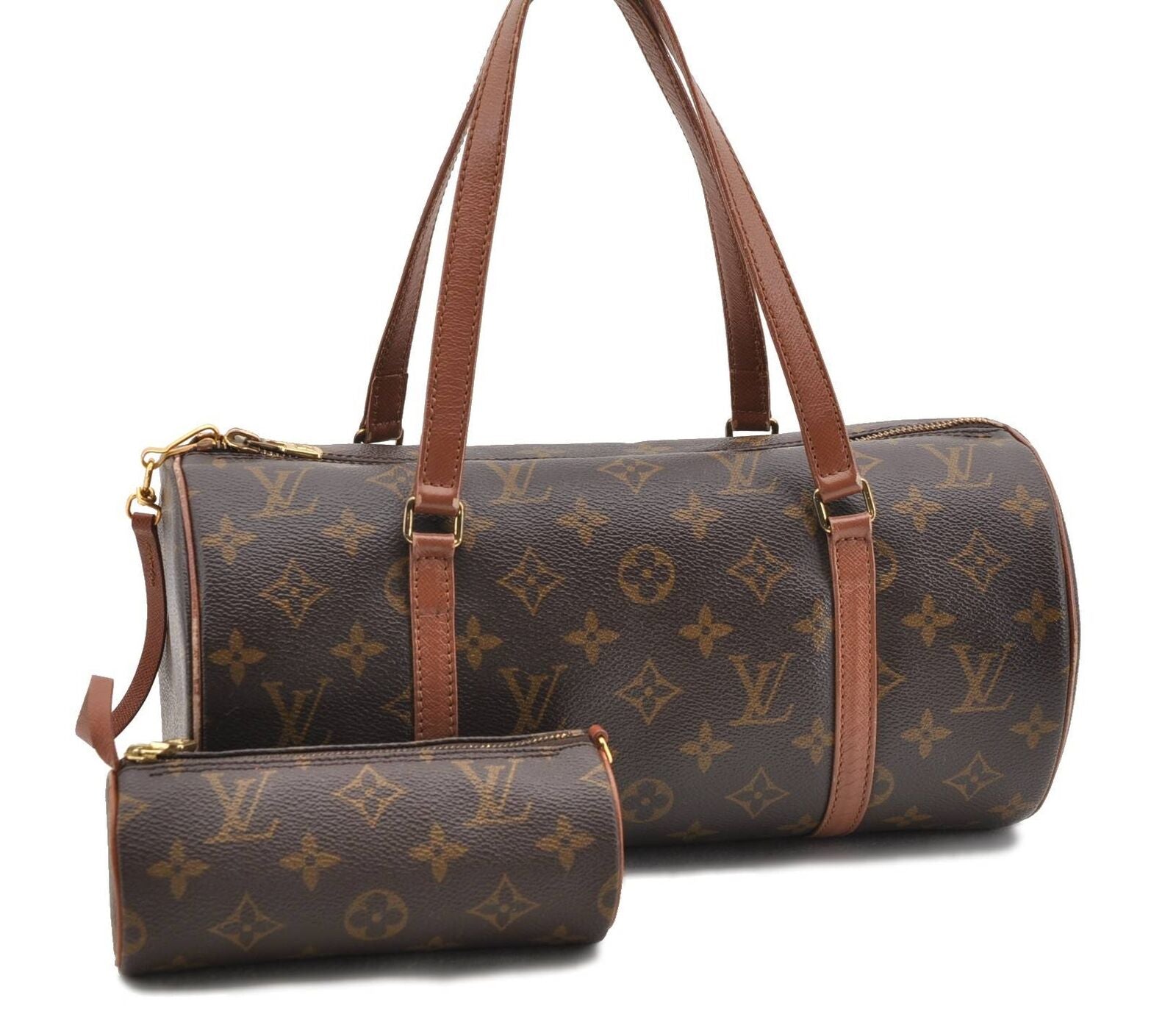 Authentic Louis Vuitton Monogram Papillon 30 Hand Bag Old Model LV 3447C