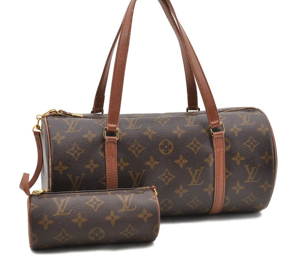 Authentic Louis Vuitton Monogram Papillon 30 Hand Bag Old Model LV 3447C