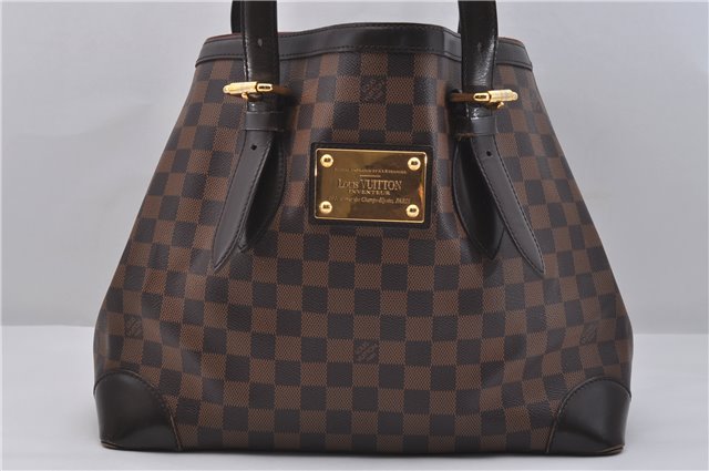 Authentic Louis Vuitton Damier Hampstead MM Shoulder Tote Bag N51204 LV 3451D