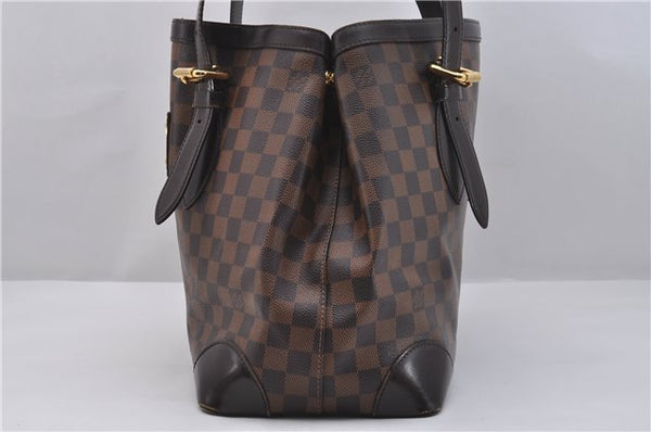 Authentic Louis Vuitton Damier Hampstead MM Shoulder Tote Bag N51204 LV 3451D