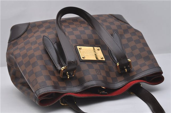 Authentic Louis Vuitton Damier Hampstead MM Shoulder Tote Bag N51204 LV 3451D