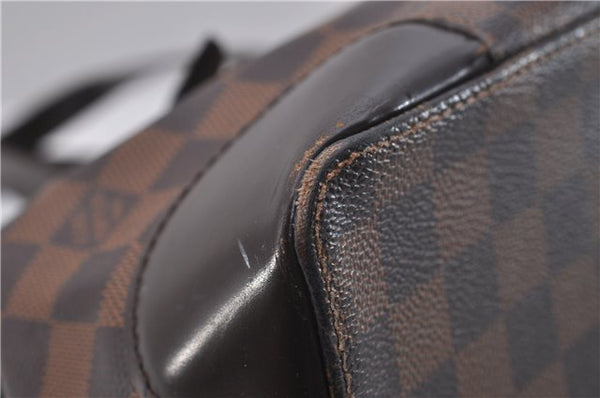 Authentic Louis Vuitton Damier Hampstead MM Shoulder Tote Bag N51204 LV 3451D