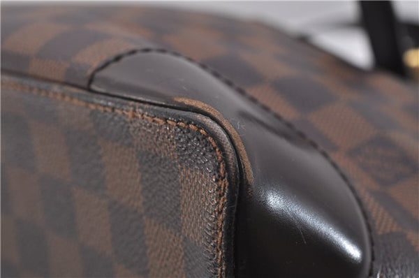 Authentic Louis Vuitton Damier Hampstead MM Shoulder Tote Bag N51204 LV 3451D