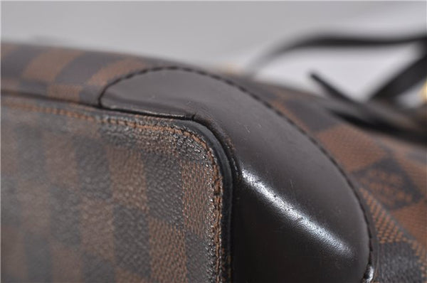 Authentic Louis Vuitton Damier Hampstead MM Shoulder Tote Bag N51204 LV 3451D