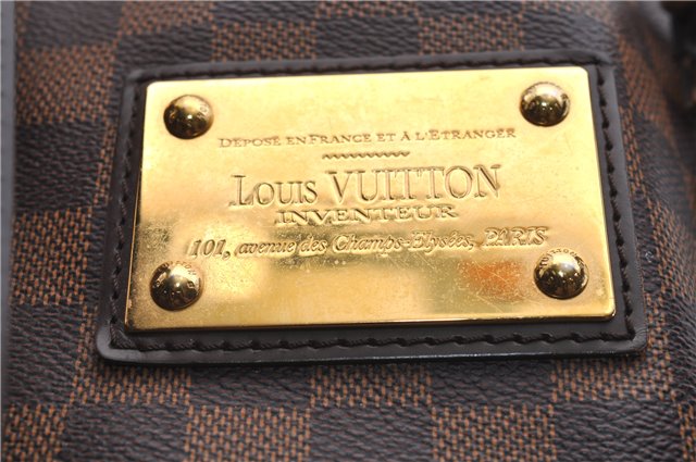 Authentic Louis Vuitton Damier Hampstead MM Shoulder Tote Bag N51204 LV 3451D