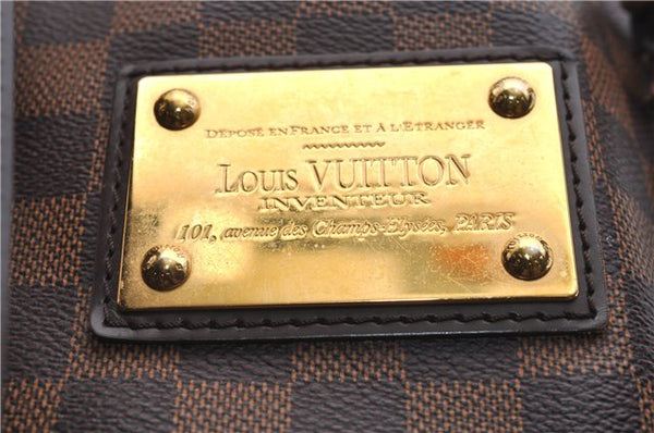 Authentic Louis Vuitton Damier Hampstead MM Shoulder Tote Bag N51204 LV 3451D